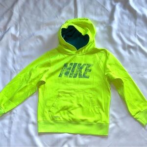 Nike Kids Neon Yellow Hoodie